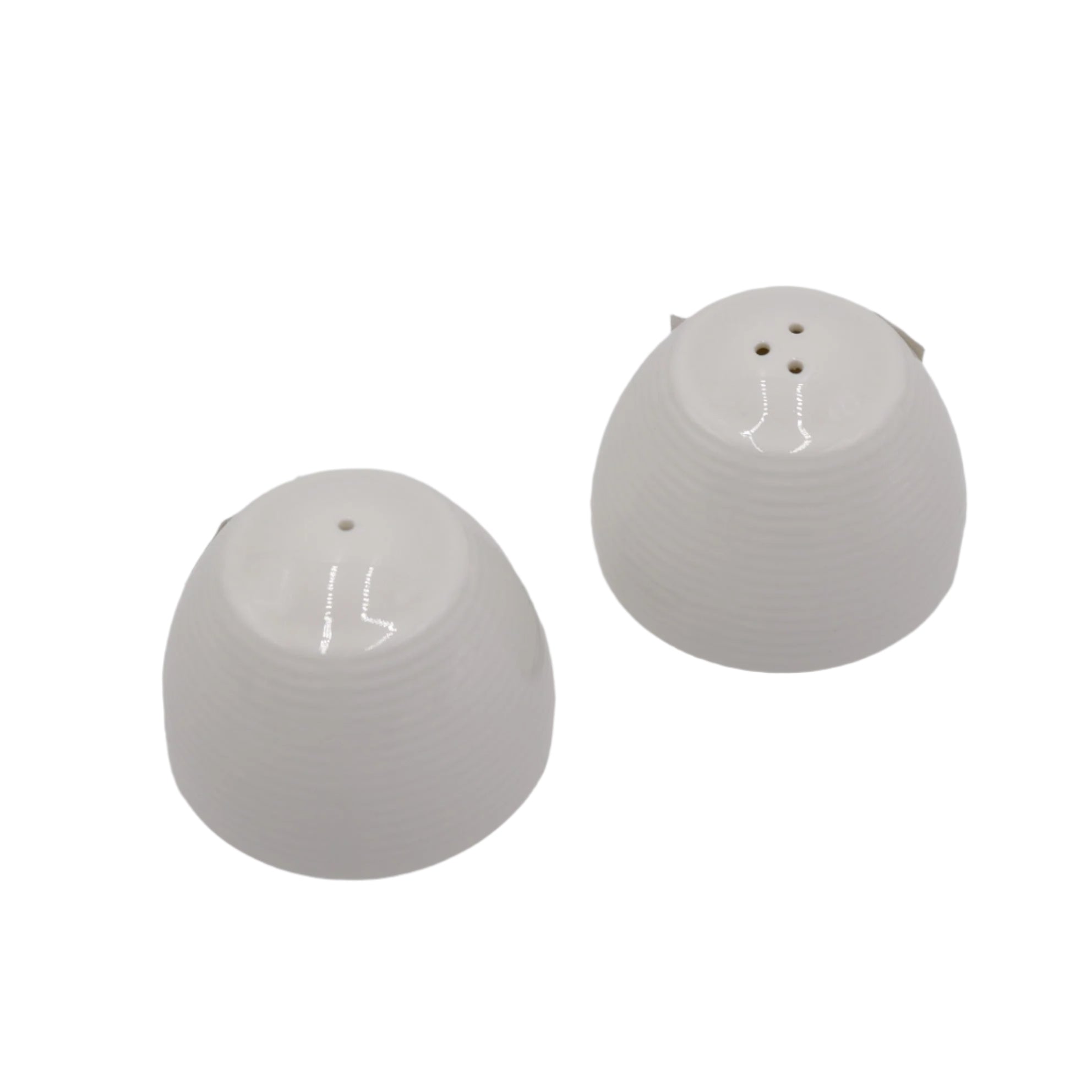 AJ Porcelain 2.75" & 3" Ceramic Salt - Pepper Shaker – Premium Quality Whiteware for Stylish Seasoning