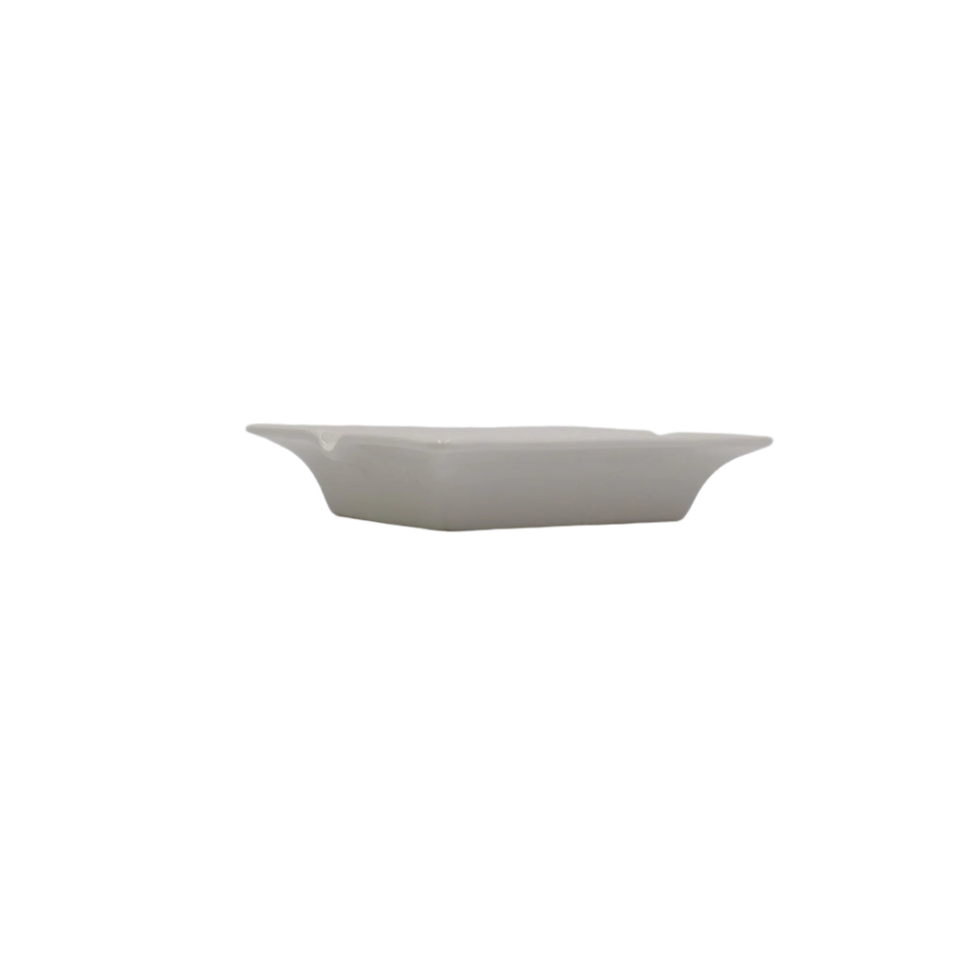 White ceramic rectangular ashtray - Cookette