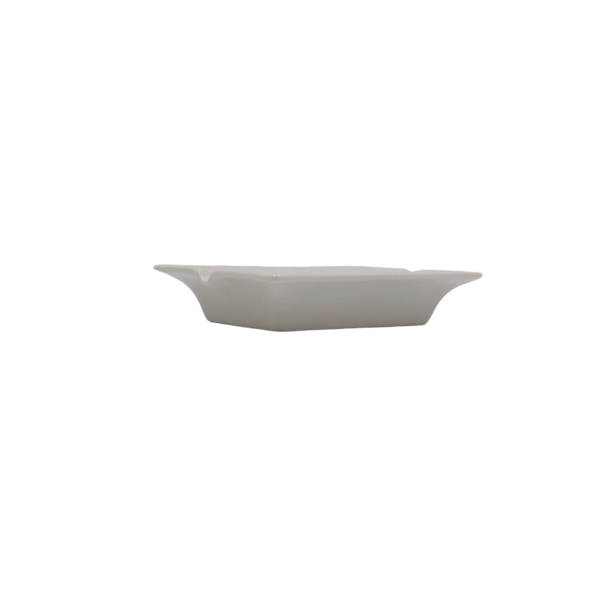 White ceramic rectangular ashtray - Cookette
