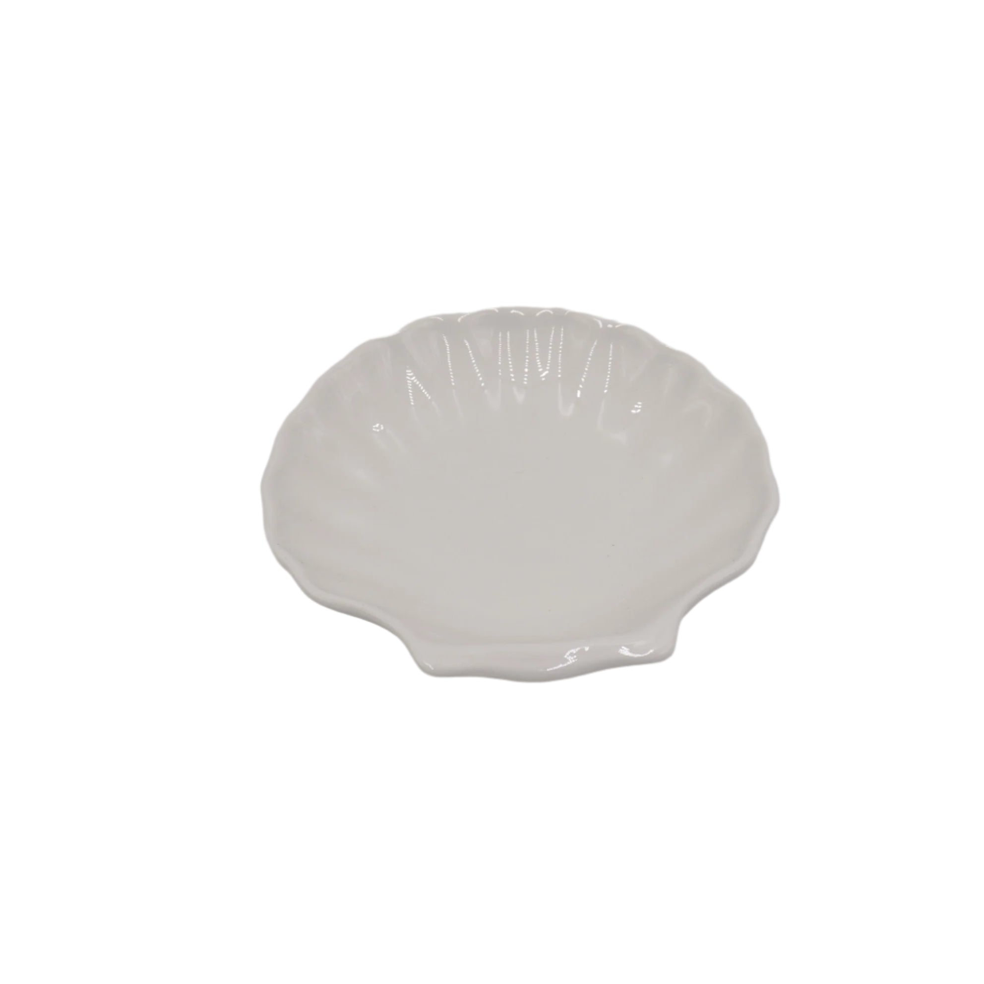 White ceramic 6" shell dish - Cookette