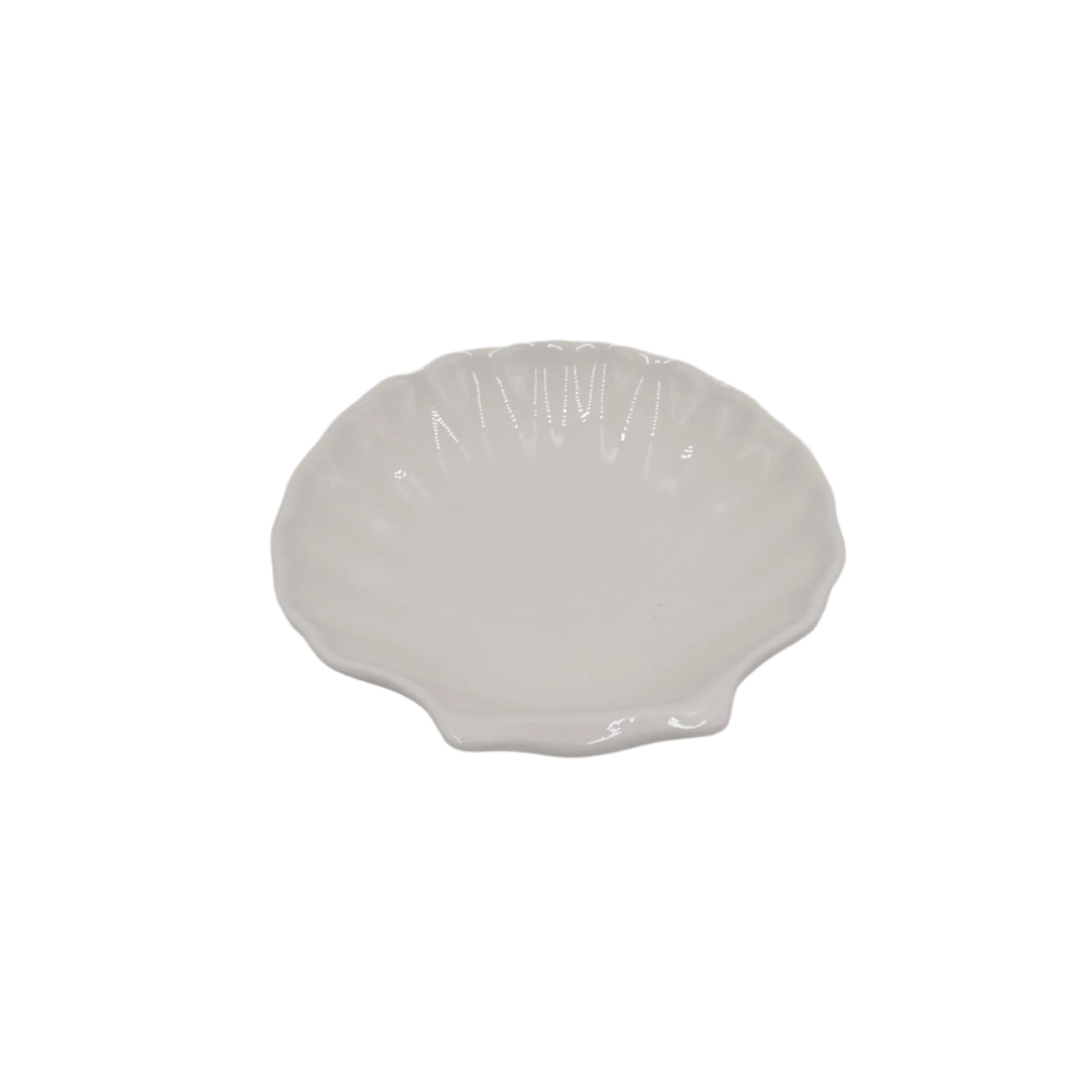 White ceramic 5" shell dish - Cookette