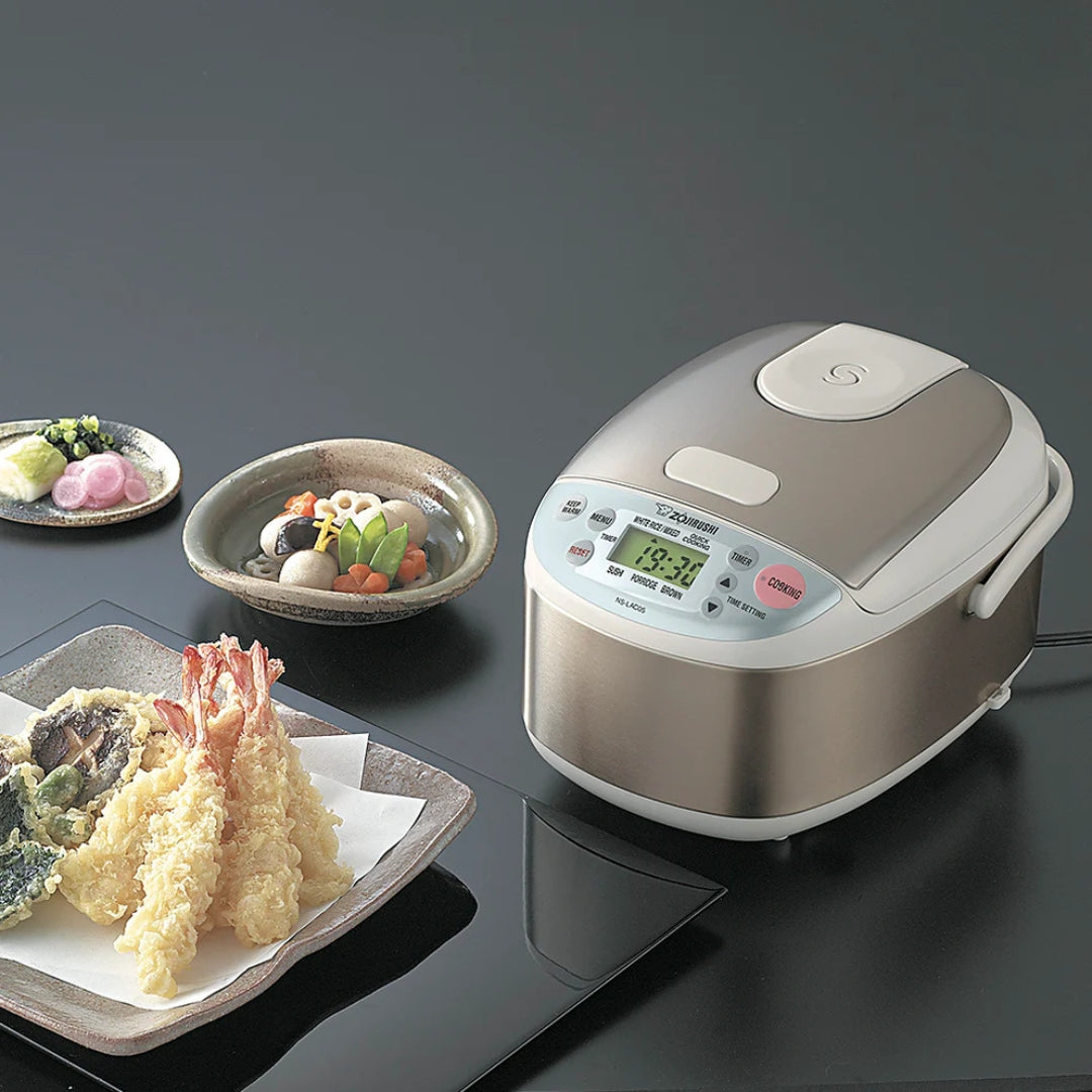 Zojirushi NS-LAQ05 3-Cup Micom Rice Cooker & Warmer – Compact, Non-Stick, Durable Japanese Quality