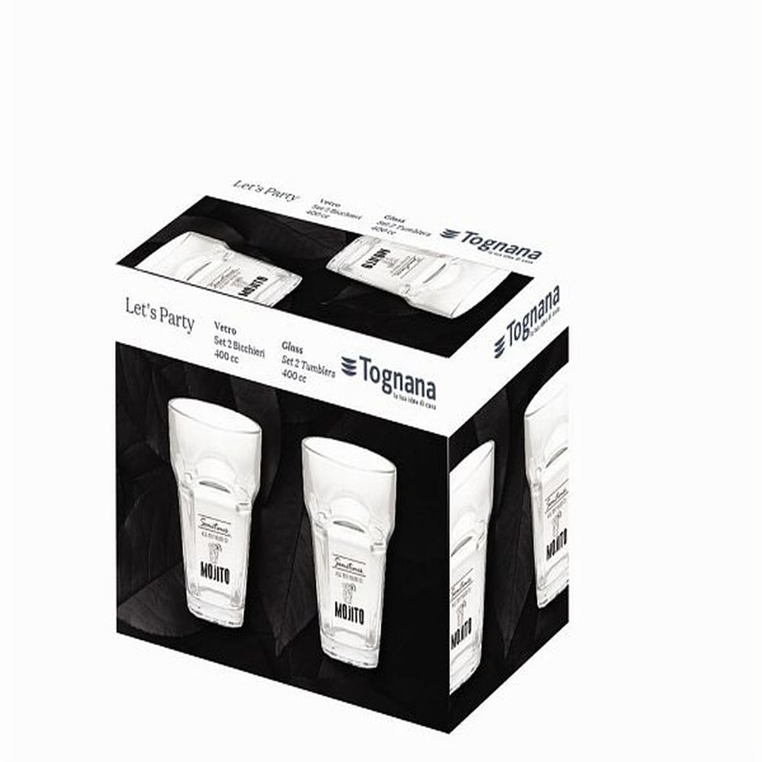 Tognana Drinkware Glass Set Set 2 Cc400 Lets Party Mojito - Cookette