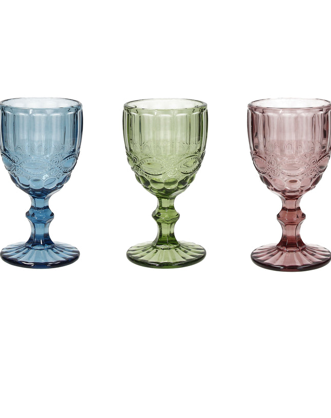 Tognana Set of 3 Goblets Glasses 260 CC