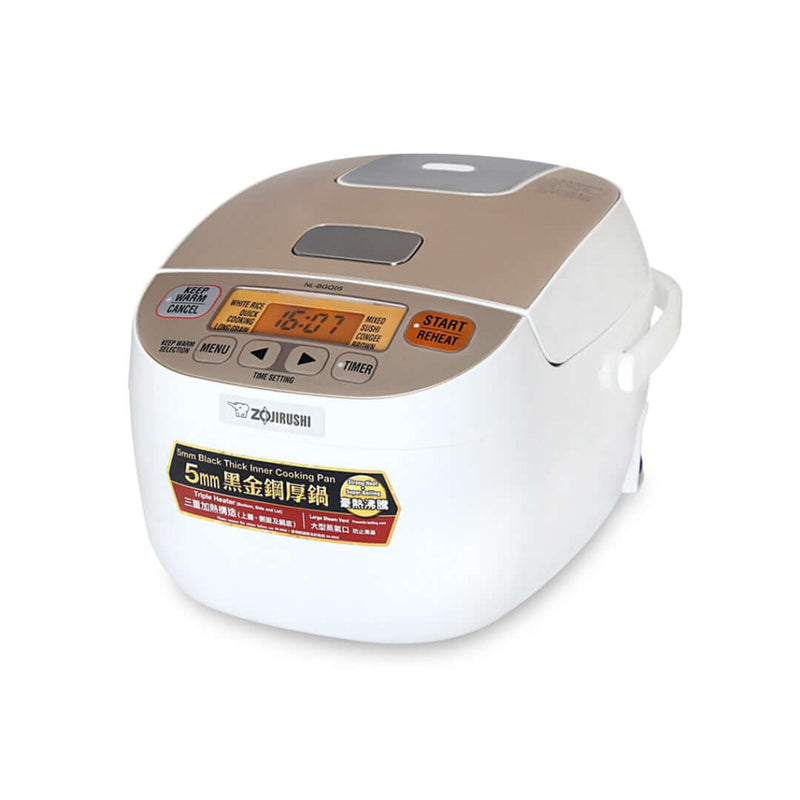 Zojirushi Fuzzy Logic Electronic Rice cooker/ warmer 0.5 ltr White, NL-BGQ05-WA - Cookette