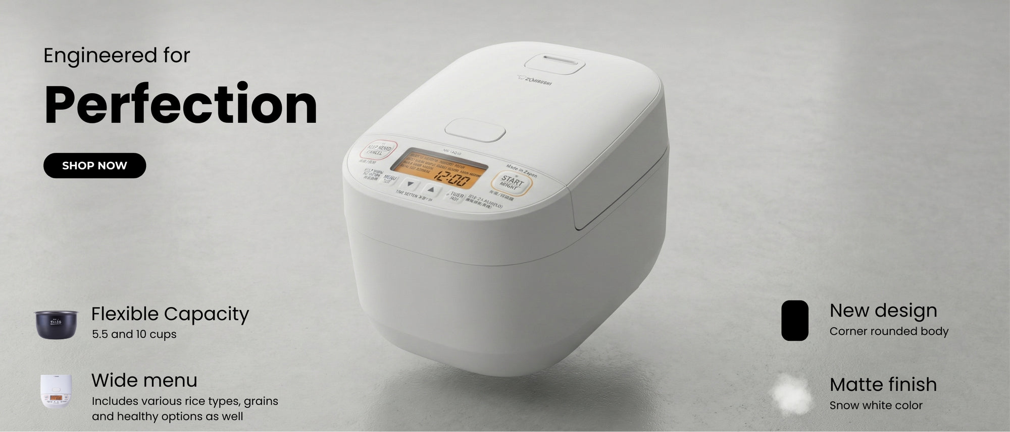 Zojirushi rice cooker banner