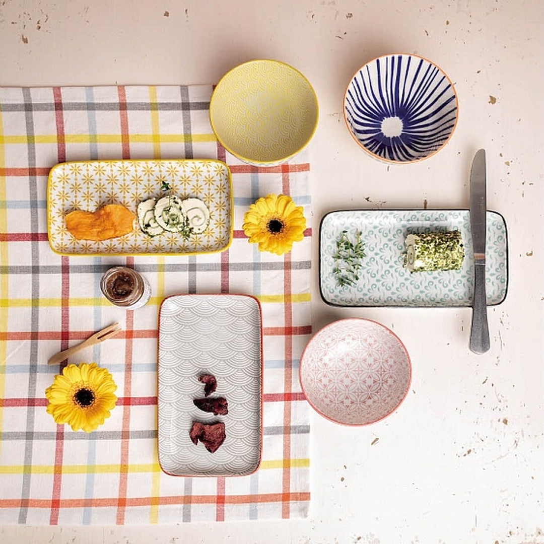 Tognana Porcelain Rectangular Serving Dish - Multicolor - Assorted - Cookette