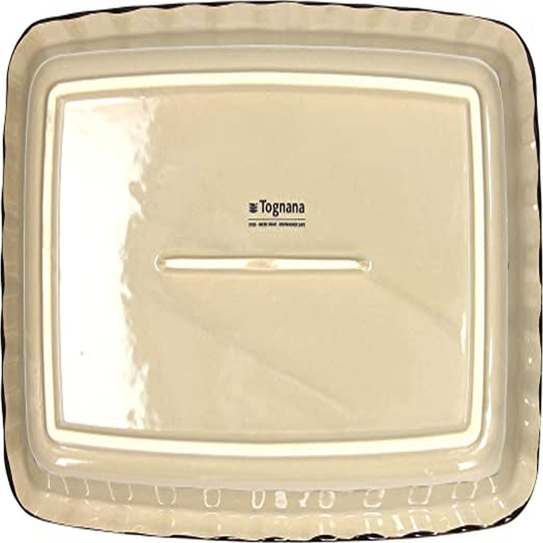 Tognana Rectangular/Square Ceramic Baking Dish - Country Cook Cream/Taupe