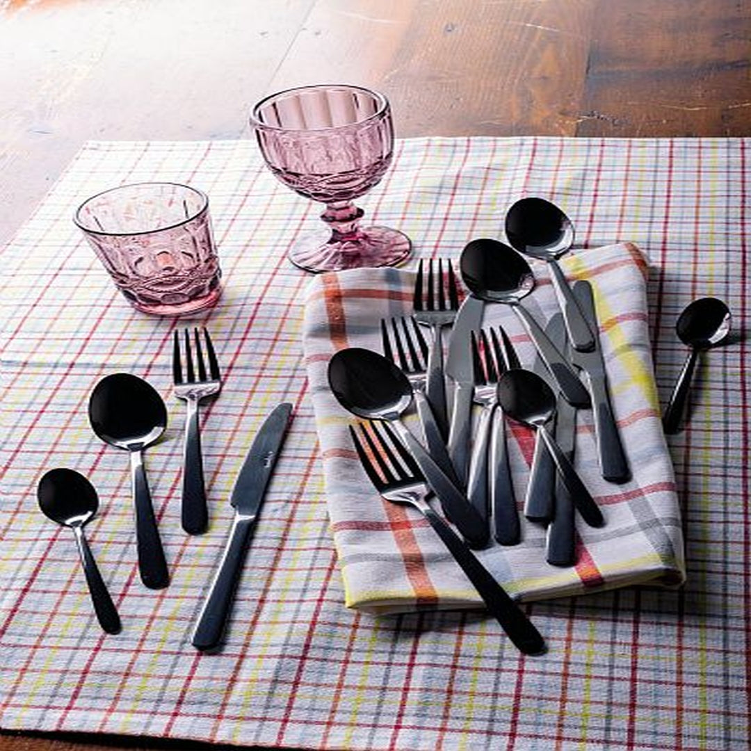Tognana Antony 24 Pcs Cutlery Set - Black - Cookette