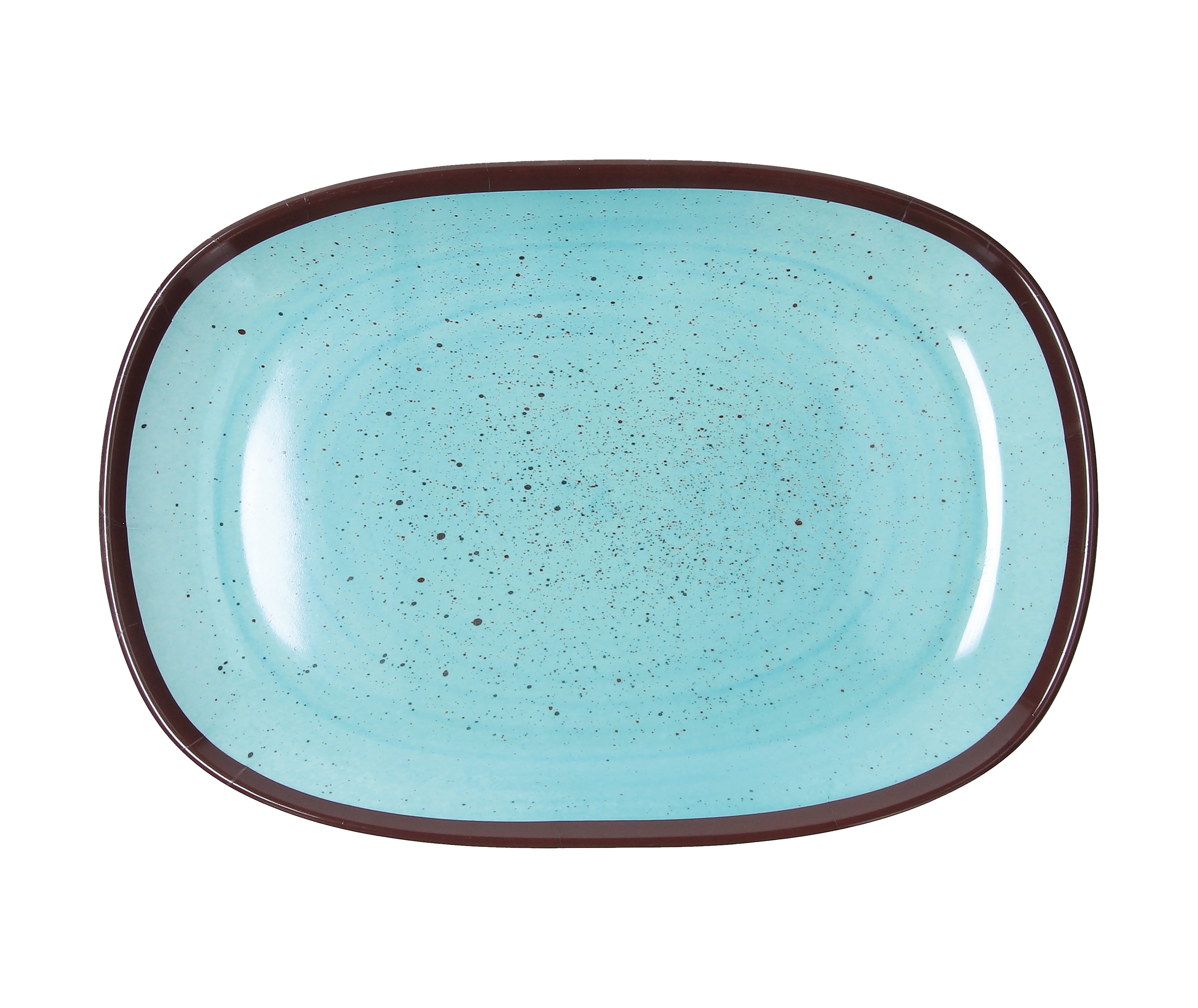 Tognana Melamine Oval Serving Tray (32x22cm) – Shatterproof Orange Show Plate