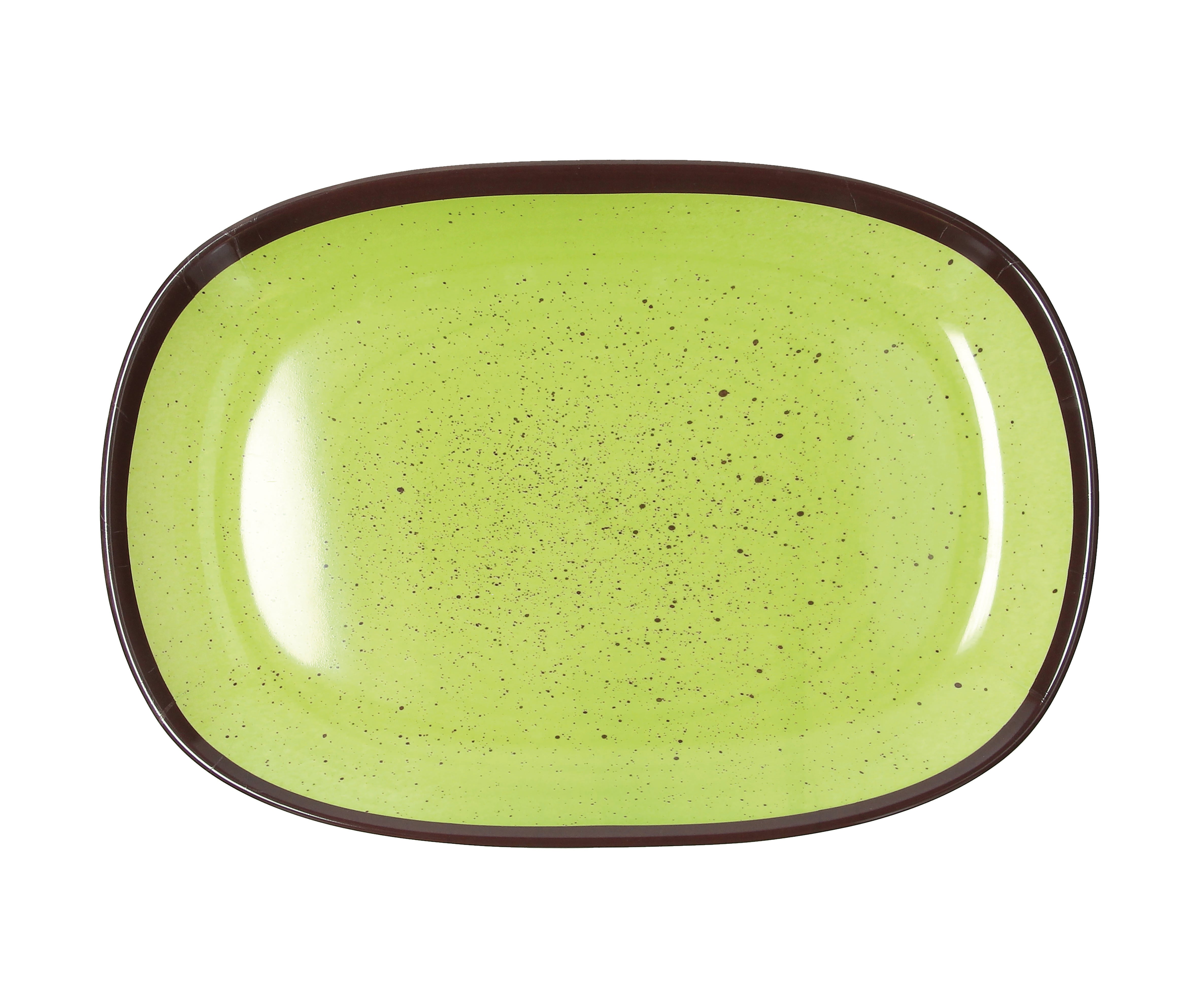 Tognana Melamine Oval Serving Tray (32x22cm) – Shatterproof Orange Show Plate