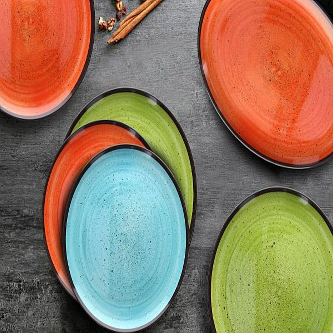 Tognana Melamine Oval Tray Show Plate Arancio