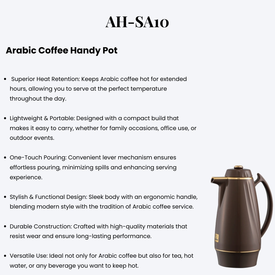 Zojirushi AH-SA10 Arabic Coffee Handy Pot – Durable, Portable, and Long-Lasting Heat Retention