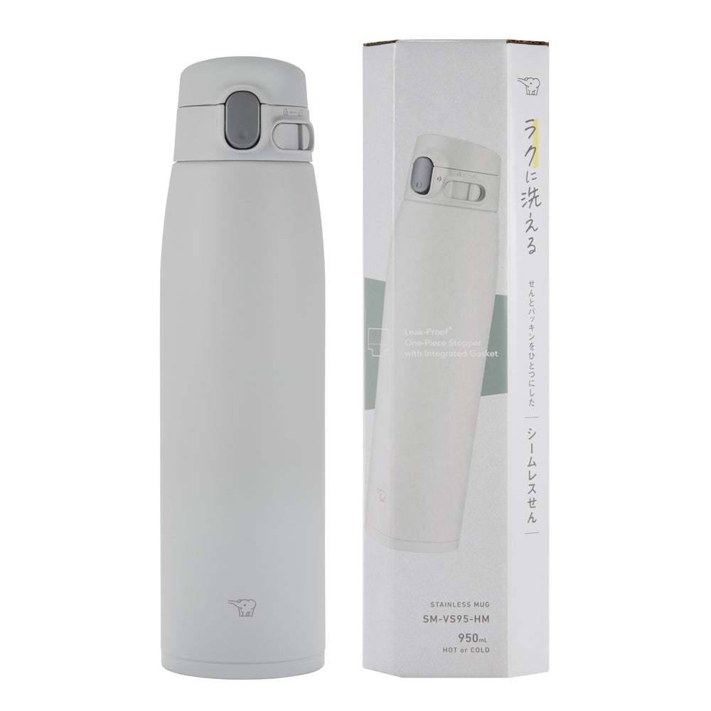 Zojirushi SM-VS 0.83L / 0.95L Stainless Steel Vacuum Insulated Bottle – Leak-Proof, Lightweight, Durable, Portable Thermos for Hot & Cold Beverages