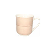 Tognana Shabby Beige Stoneware Mug 370cc – Hand-Painted Rustic Design for Restaurant & Home Use
