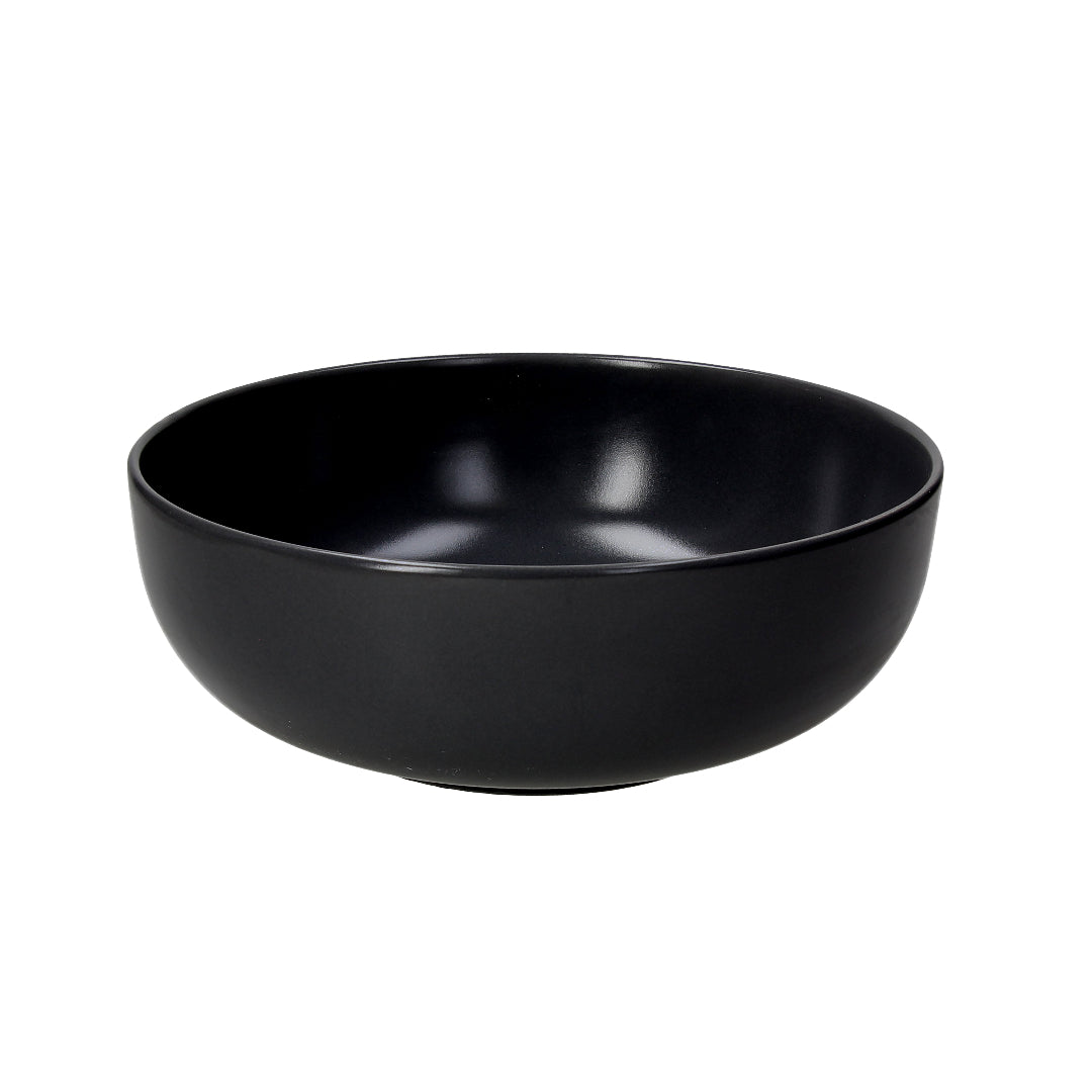 Tognana Ceramic Tatami Salad Bowl 23 Cm - Beige/Gray/Dark Grey/Black