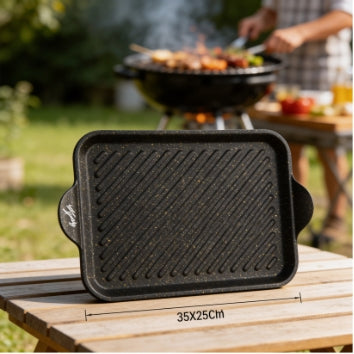 Rossetti.Black And Gold  - 35X25Cm Griddle #1561