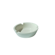 White ceramic round ashtray - Cookette