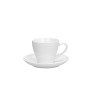 Tognana Set of 6 Teacup & Saucer - White Olimpia Margaret - Cookette