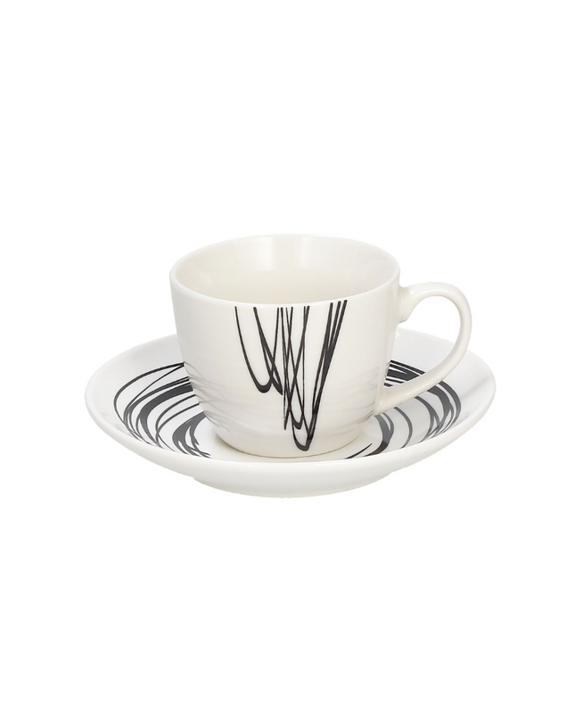 Tognana Teacup & Saucer Cc 200 Metropolis Graphic Art