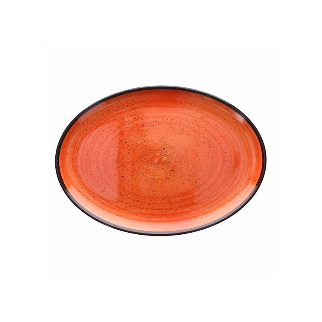 Tognana Melamine Oval Tray Show Plate Arancio