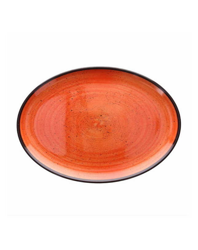 Tognana Melamine Oval Tray Show Plate Arancio