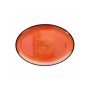 Tognana Melamine Oval Tray Show Plate Arancio - Cookette