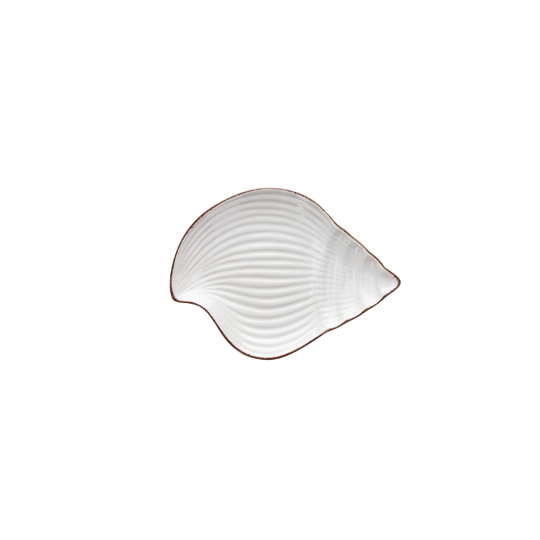 Tognana Small Seashell Shaped Bowl Cm21X16 Relief Dory White - Cookette