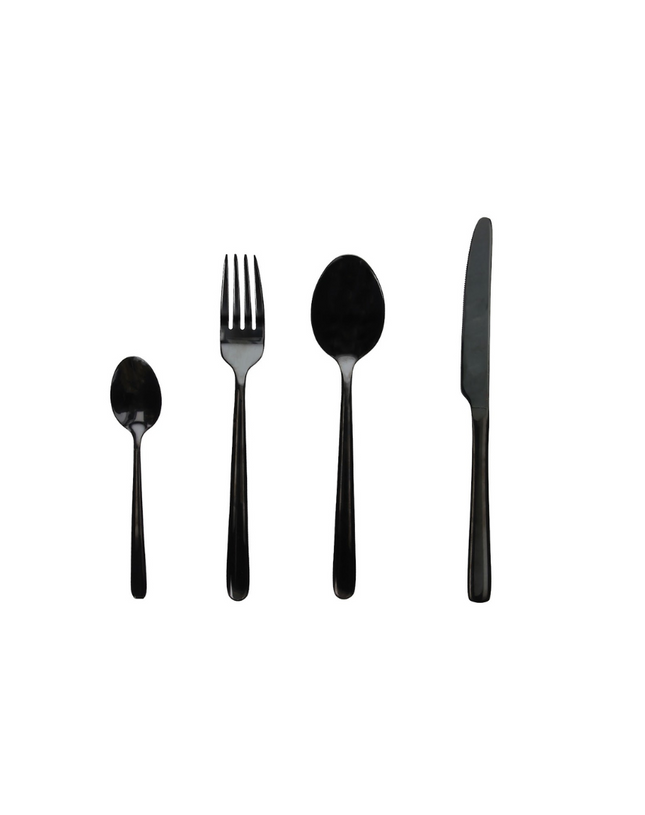 Tognana Antony 24 Pcs Cutlery Set - Black