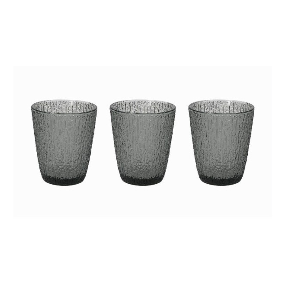 Tognana Davor Set of 3 Tumbler Glasses - Gray/Blue