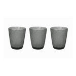 Tognana Davor Set of 3 Tumbler Glasses - Gray/Blue - Cookette