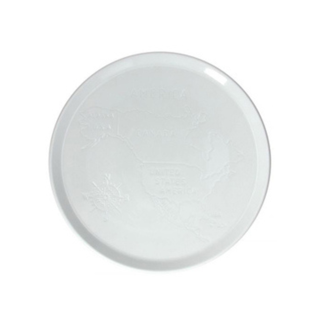 Tognana Porcelain Pizza Plate Cm 33 Cinzia Pizza America Bianc - Cookette