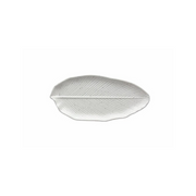 Tognana Leaf Shaped Plate Relief Zelda - White - Cookette