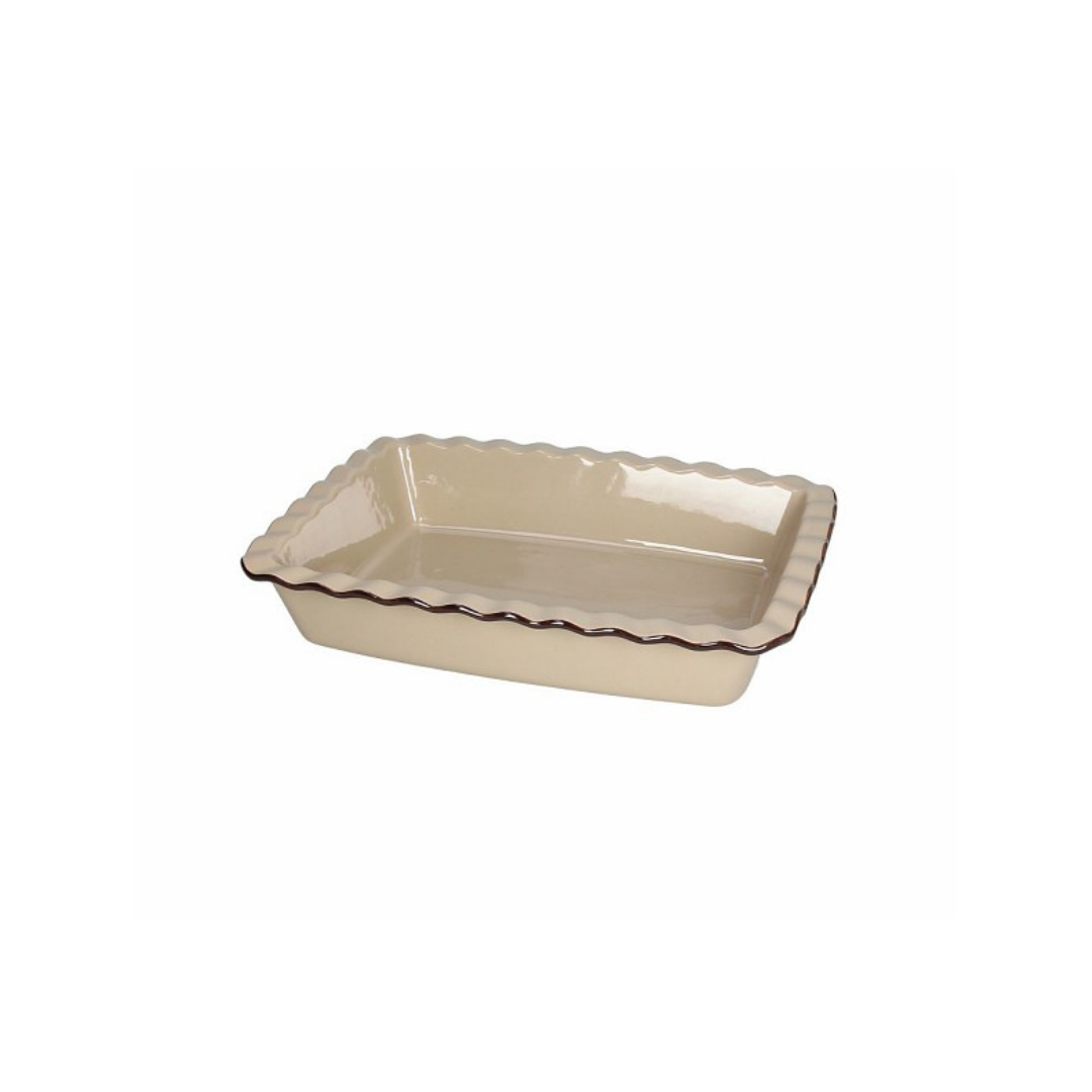 Tognana Rectangular/Square Ceramic Baking Dish - Country Cook Cream/Taupe