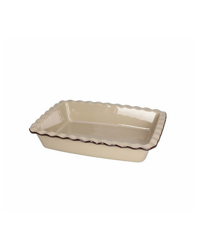 Tognana Rectangular/Square Ceramic Baking Dish - Country Cook Cream/Taupe