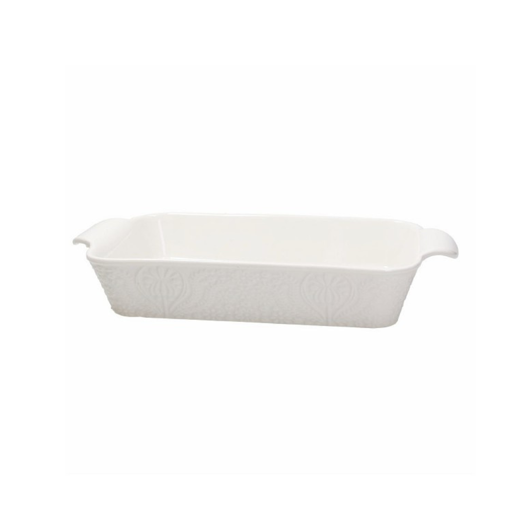 Tognana Porcelain Rectangular Baking Dish - Baking Pan Ornament Copenaghen White