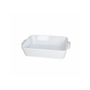 Tognana Ceramic Rectangular Baking Dish - Baking Pan S/M/L- Cook Rings - White - Cookette