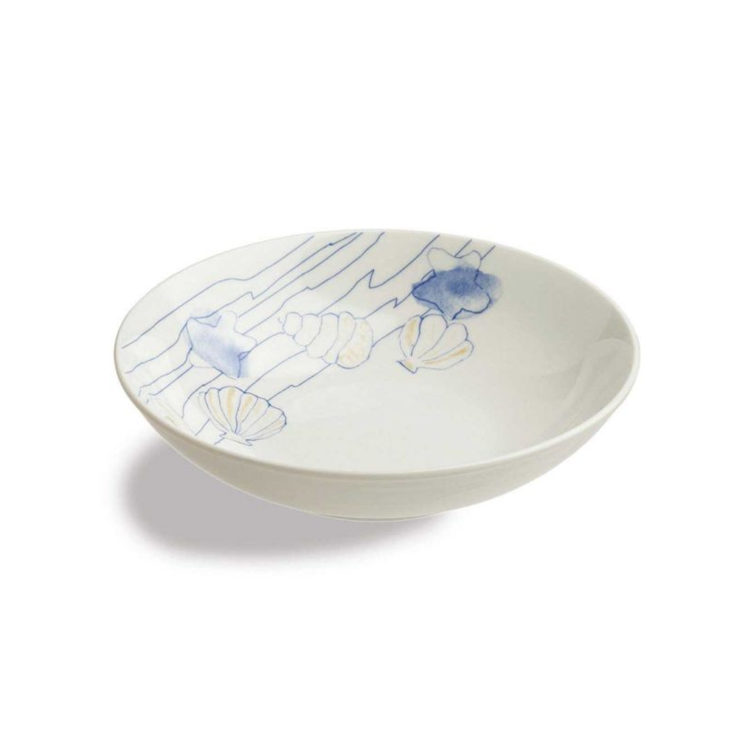 Tognana Porcelain Round Pastabowl - Serving Bowl Cm 29 Perla Conchiglie - Cookette