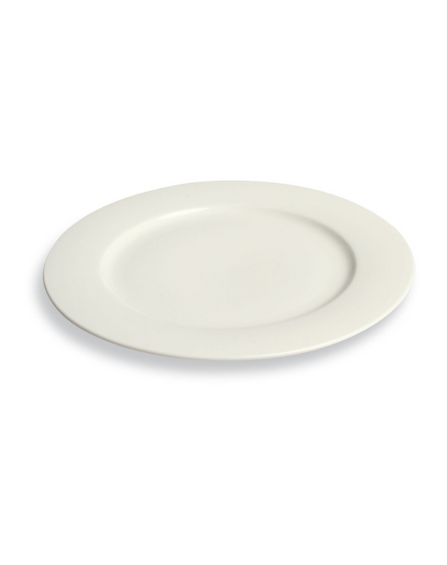 Tognana Procelain Round Platter - Dinner Plate Cm 30 Ambra  Bianco - White