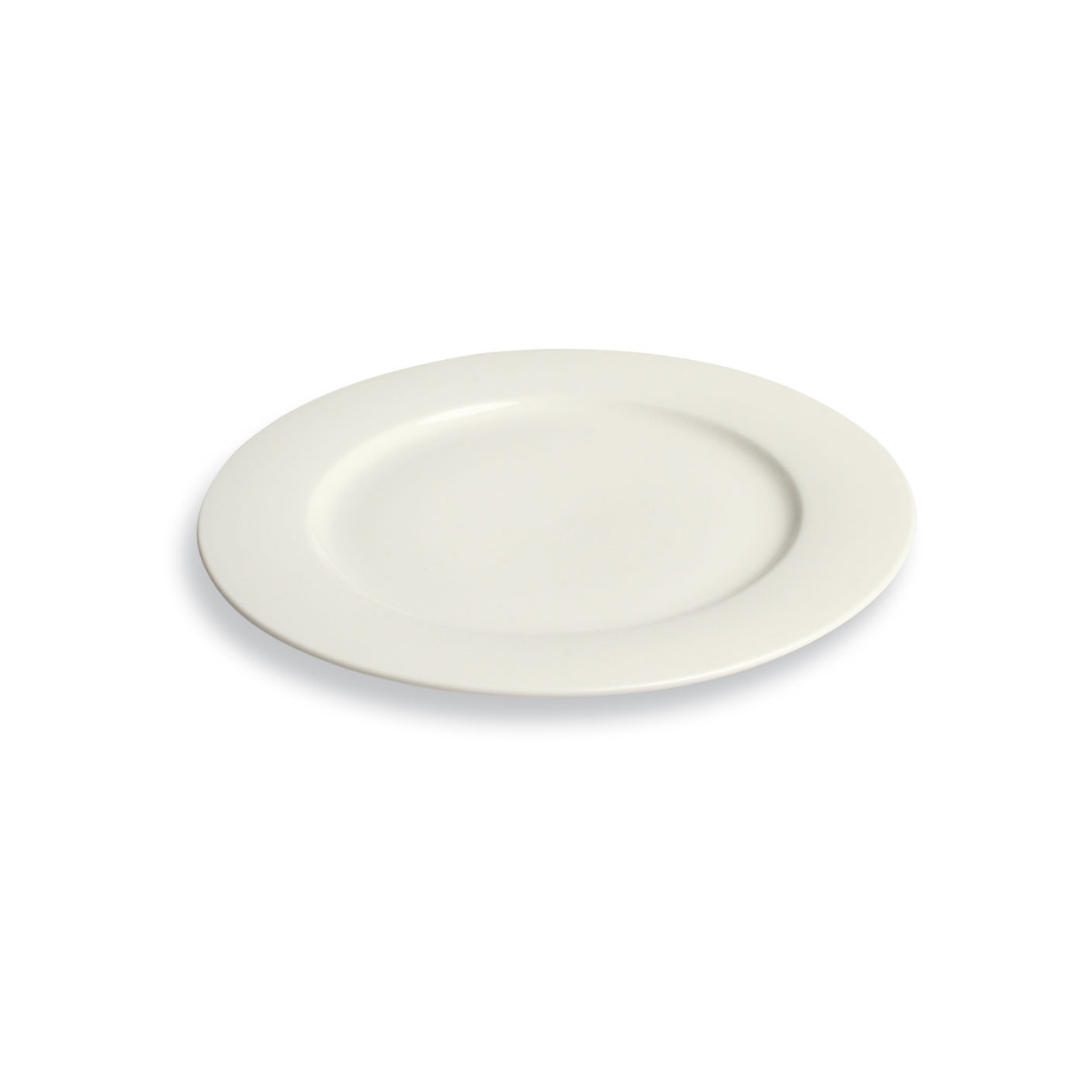 Tognana Procelain Round Platter - Dinner Plate Cm 30 Ambra Bianco - White - Cookette