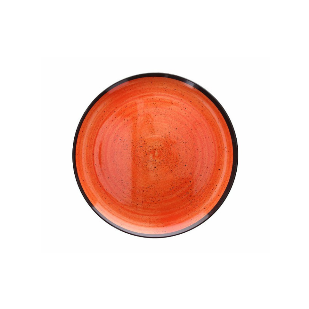 Tognana Melamine Round Tray - Serving Tray Cm 45 /30Cmshow Plate Arancio- Orange/Green/Blue