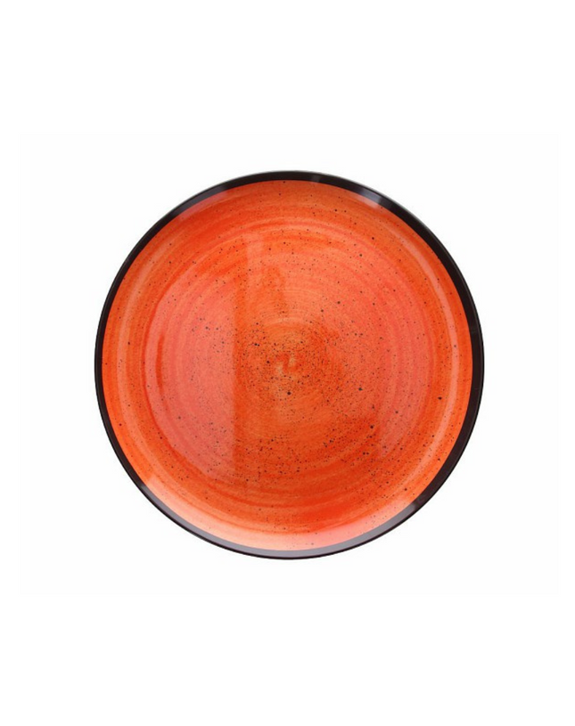 Tognana Melamine Round Tray - Serving Tray Cm 45 /30Cmshow Plate Arancio- Orange/Green/Blue