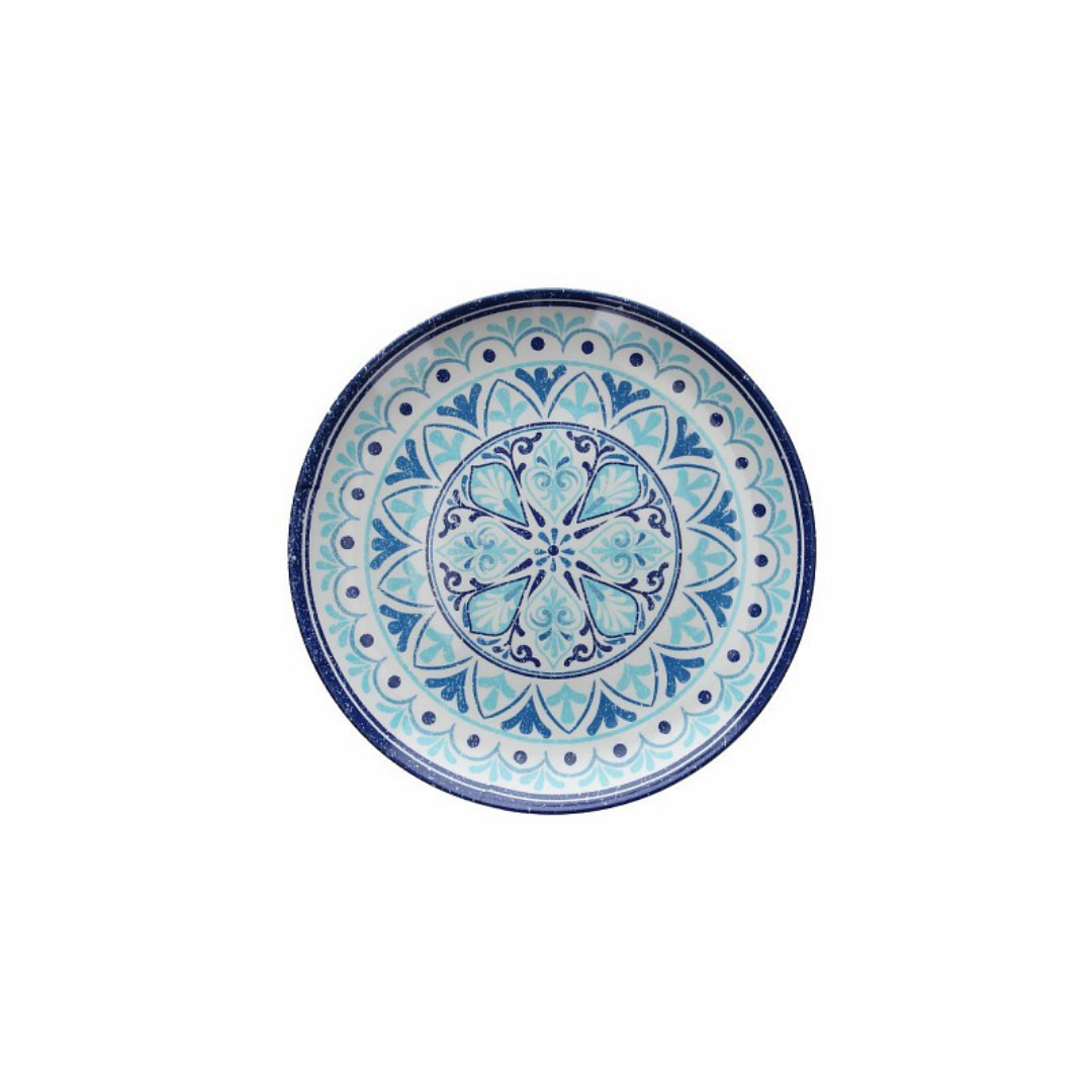 Tognana Melamine Serving Round Tray 30/45/60/80 Cm Show Plate Cefalu - Blue