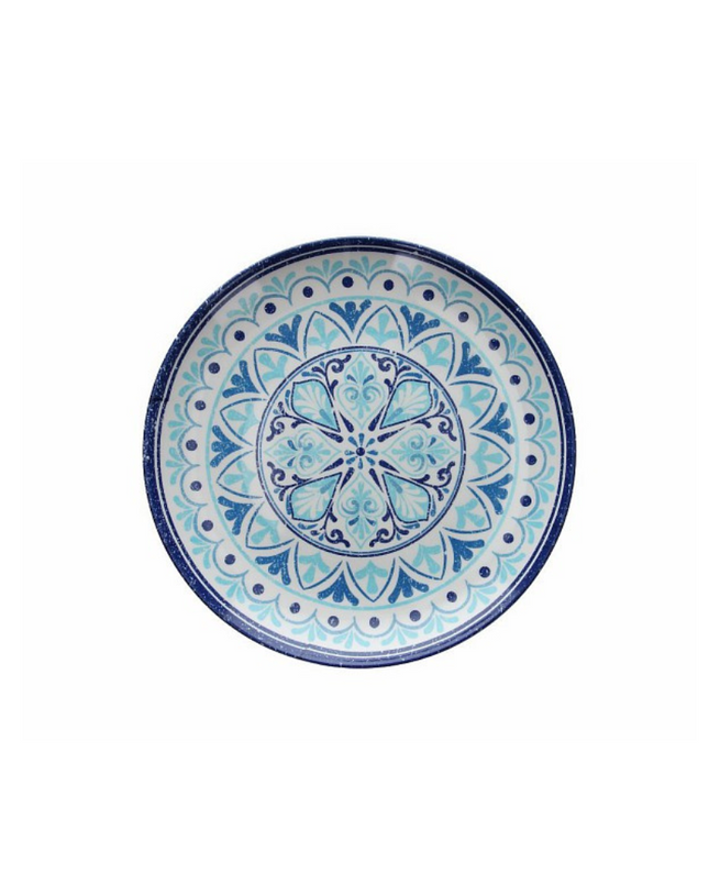 Tognana Melamine Serving Round Tray 30/45/60/80 Cm Show Plate Cefalu - Blue