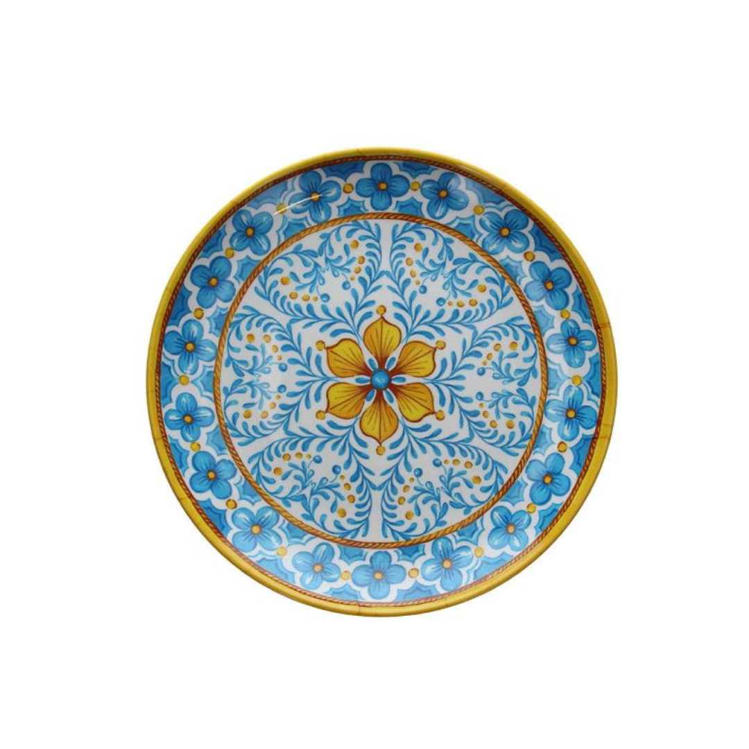 Tognana Melamine Big Food Tray Round Tray Cm 80 Show Plate Narciso Blue