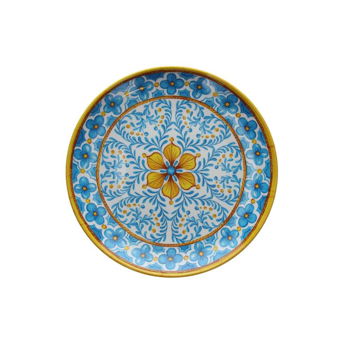 Tognana Melamine Big Food Tray Round Tray Cm 80 Show Plate Narciso Blue - Cookette