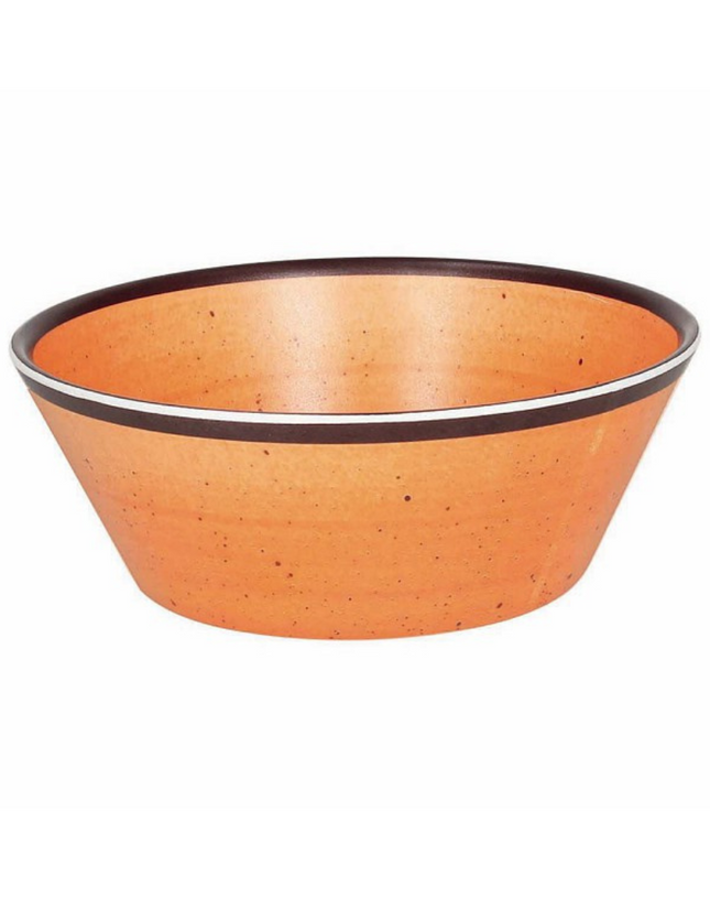 Tognana Melamine Salad Bowl Cm17,5X6,5 Show Plate Arancio