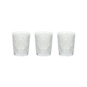 Tognana Drinkware Set/Tumbler Set Savoia-Set 3 Glasses Cc320 Glass Trasparent/Green - Cookette
