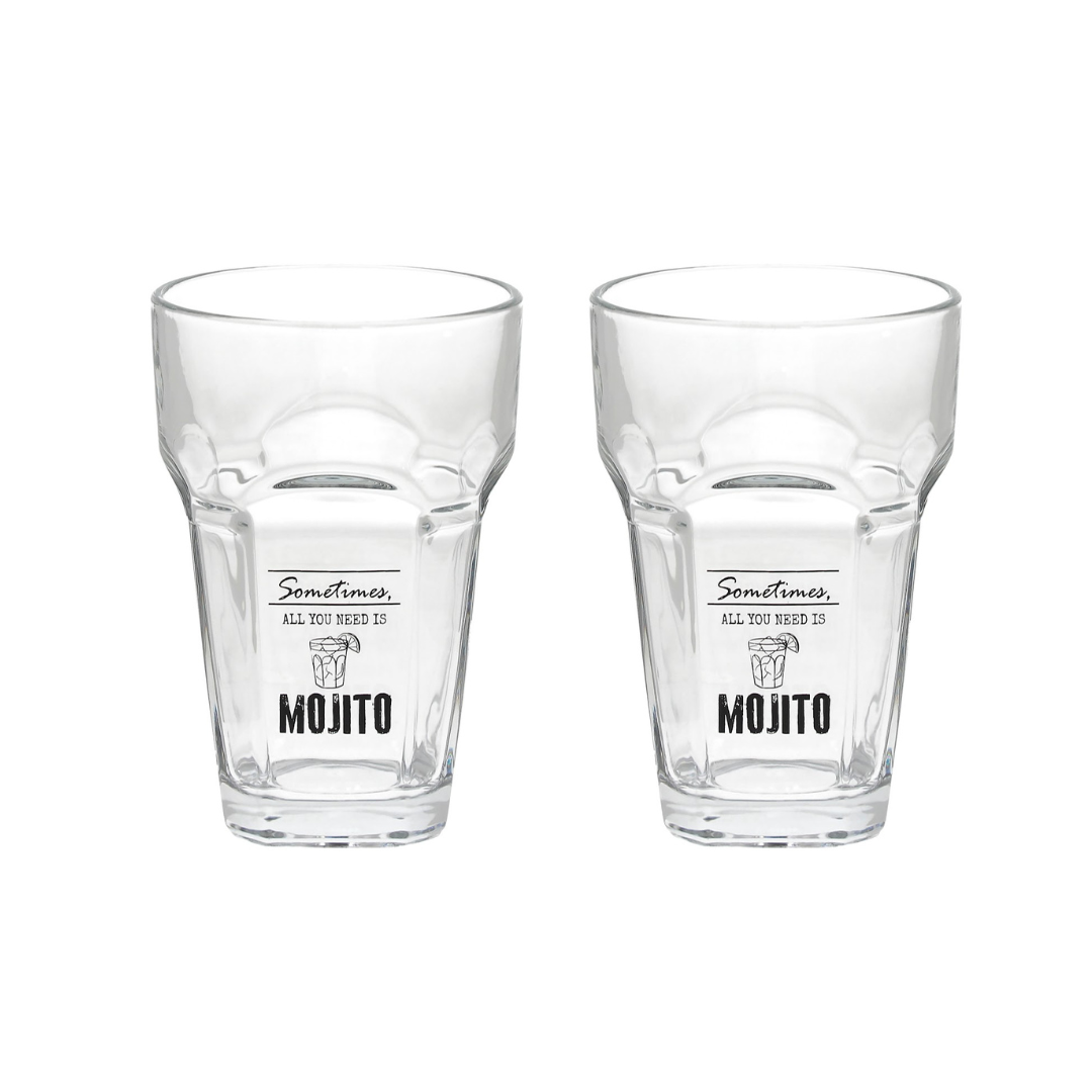 Tognana Drinkware Glass Set Set 2 Cc400 Lets Party Mojito - Cookette
