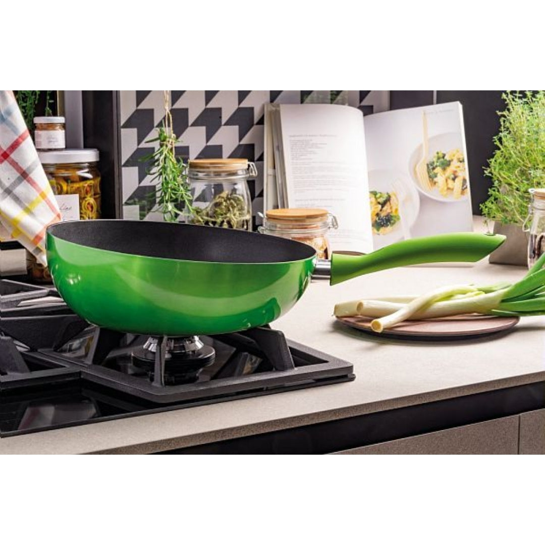 Tognana Cookware Set Of 3 Pans Cm 20+24+28 Grancucina - Shiny Green